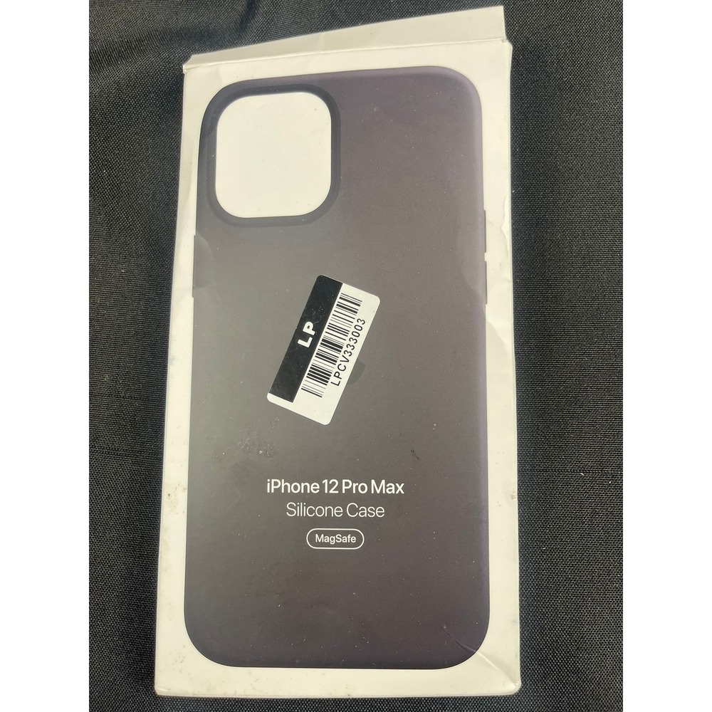 Apple iPhone 12 Pro Max Silicone Case with MagSafe Black MHLG3ZM/A A2498